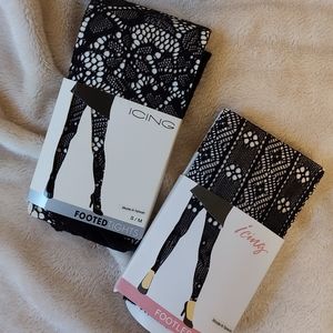 Two Patterned Net Stockings